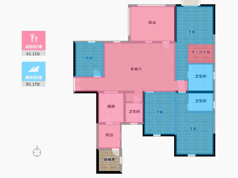 四川省-成都市-南湖滨江-158.97-户型库-动静分区