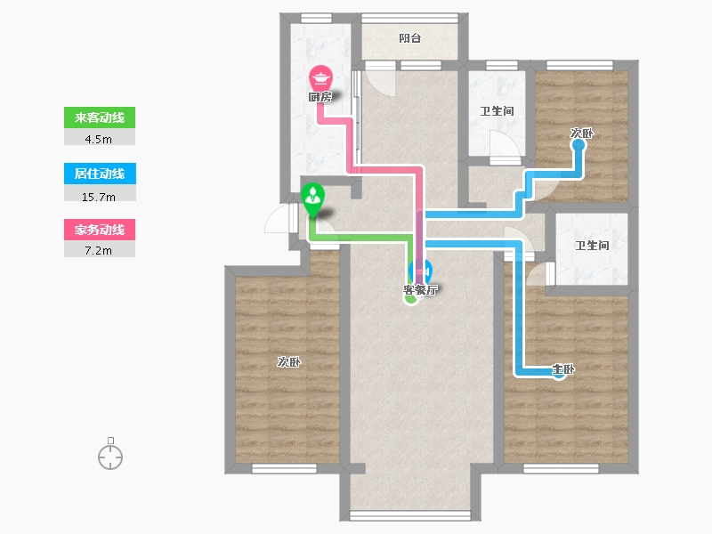 河北省-承德市-华墅庄园-92.99-户型库-动静线