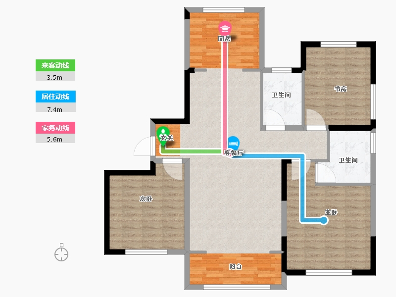 山东省-威海市-龙泰艺海国际-110.00-户型库-动静线