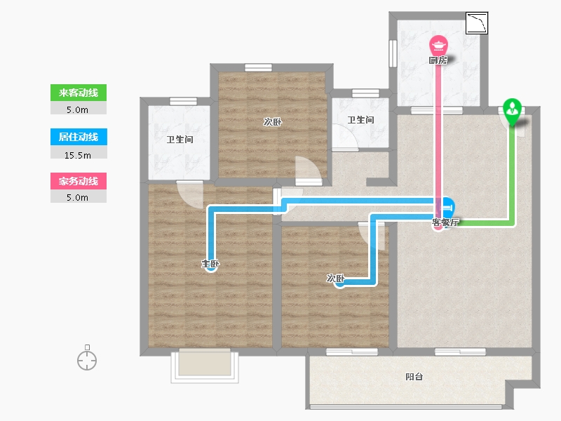 河南省-许昌市-中梁首府-105.00-户型库-动静线