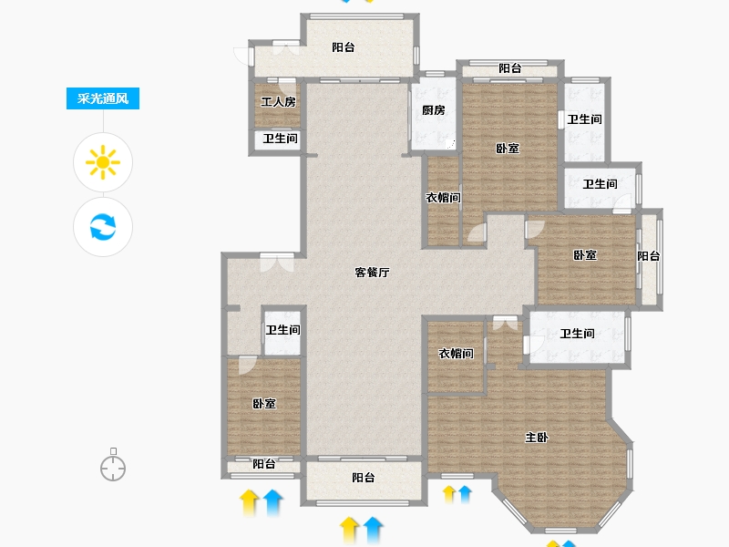 上海-上海市-上海星河湾二期-298.88-户型库-采光通风