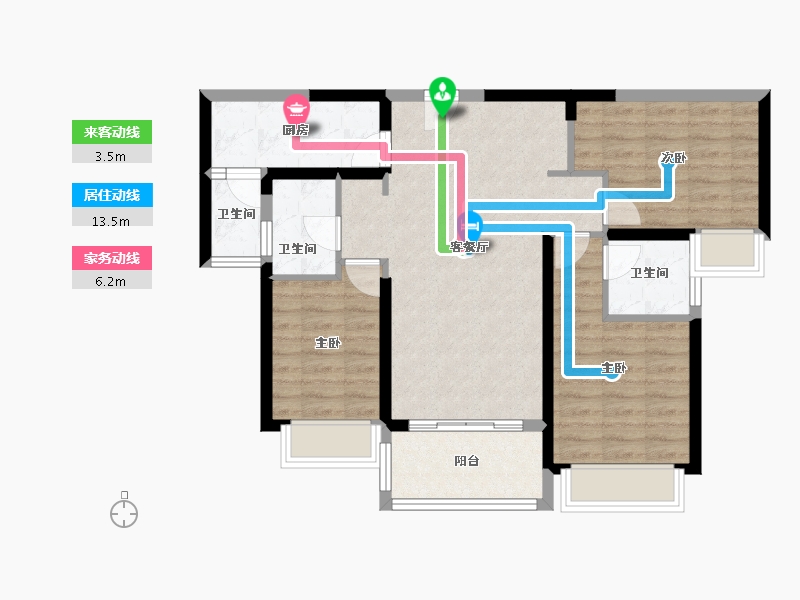 广东省-汕尾市-滨江花城-82.05-户型库-动静线