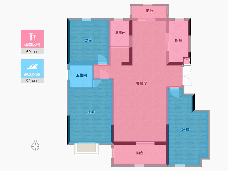 河南省-商丘市-万宝首府-107.24-户型库-动静分区