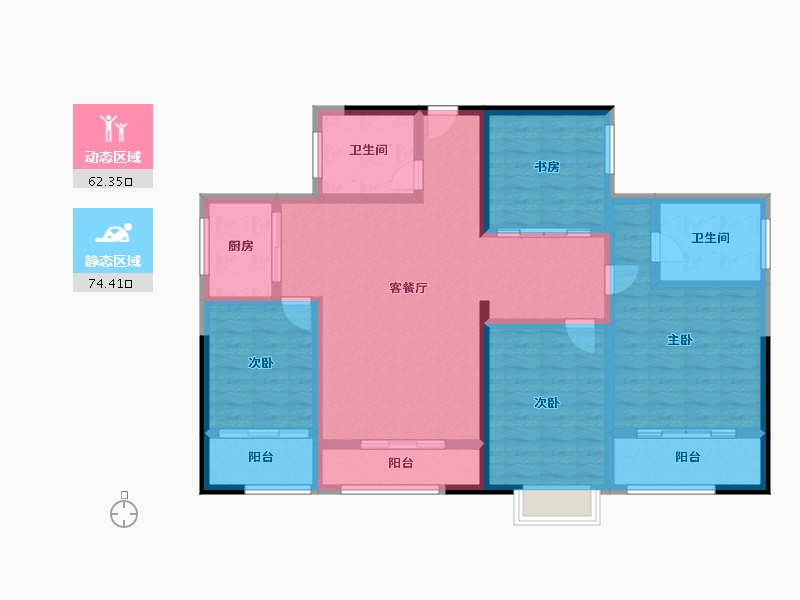 云南省-曲靖市-东江花园-121.92-户型库-动静分区