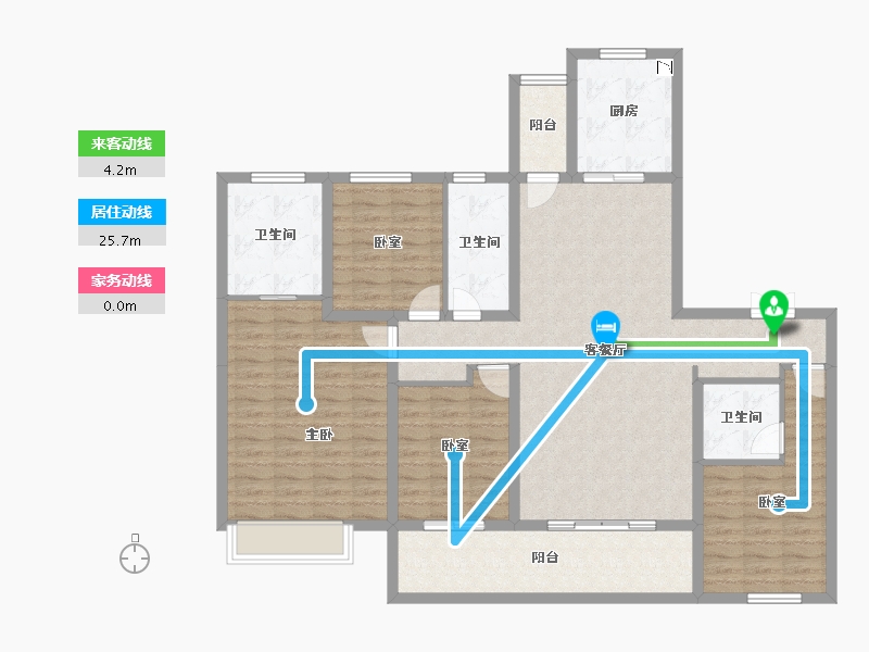 四川省-成都市-中海天府里-130.93-户型库-动静线