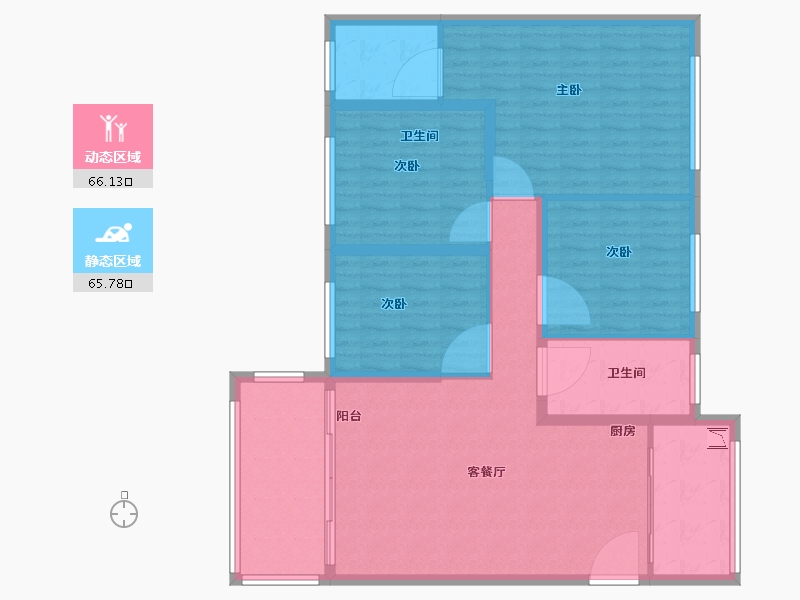 贵州省-安顺市-清馨雅园-120.00-户型库-动静分区