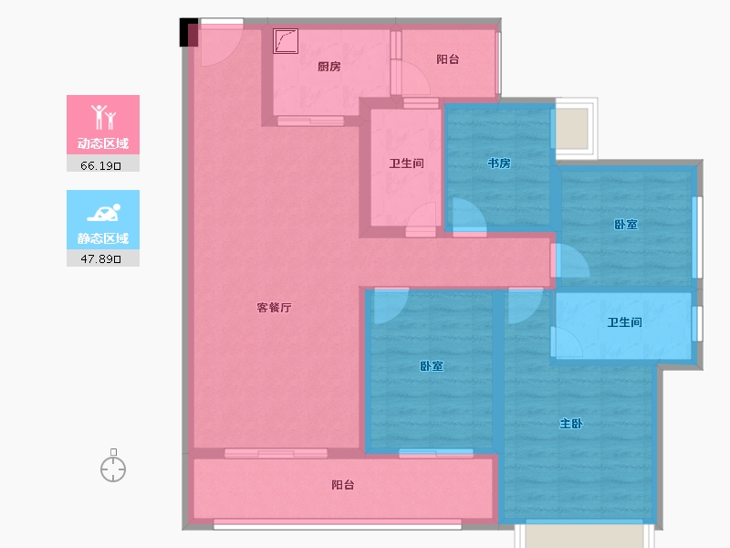 四川省-成都市-中海天府里-101.24-户型库-动静分区