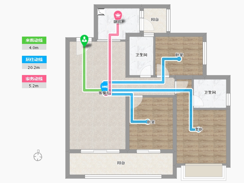 四川省-成都市-中海天府里-82.68-户型库-动静线