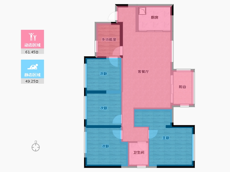 四川省-遂宁市-兆信安居府-98.32-户型库-动静分区