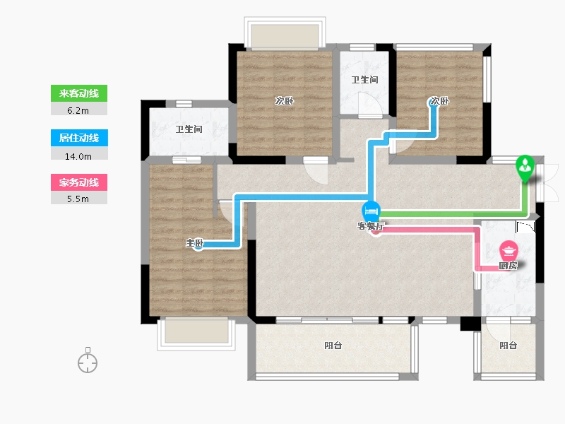 四川省-成都市-山水华府-99.23-户型库-动静线