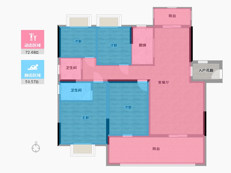 江西省-赣州市-桃李春天-113.52-户型库-动静分区