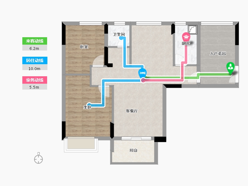 广东省-深圳市-顺和雅苑-76.50-户型库-动静线