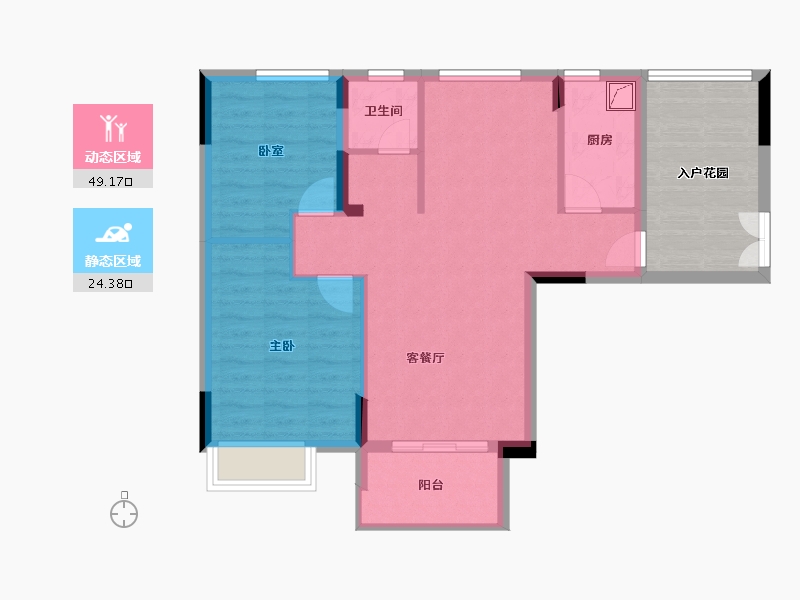 广东省-深圳市-顺和雅苑-76.50-户型库-动静分区