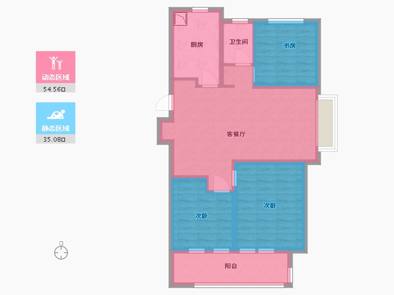 山东省-青岛市-青铁畅意城-79.21-户型库-动静分区