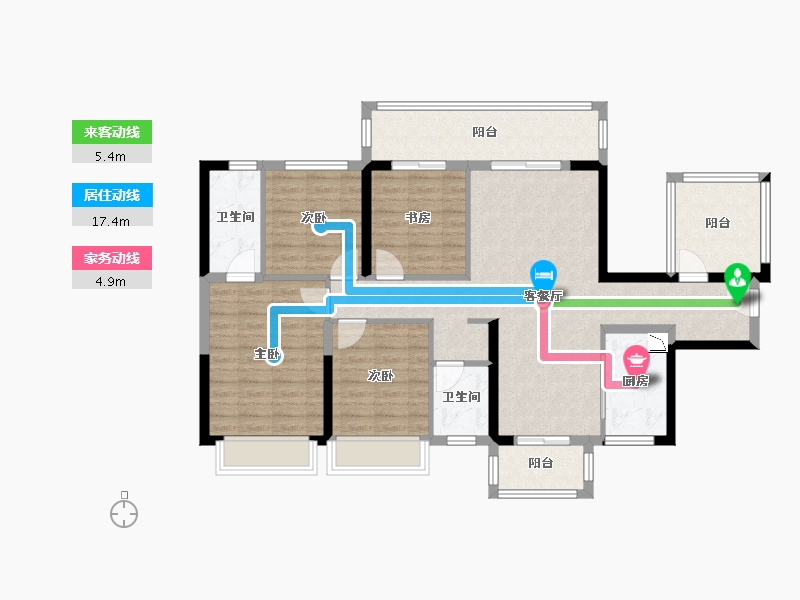 广西壮族自治区-南宁市-中南十洲-109.81-户型库-动静线