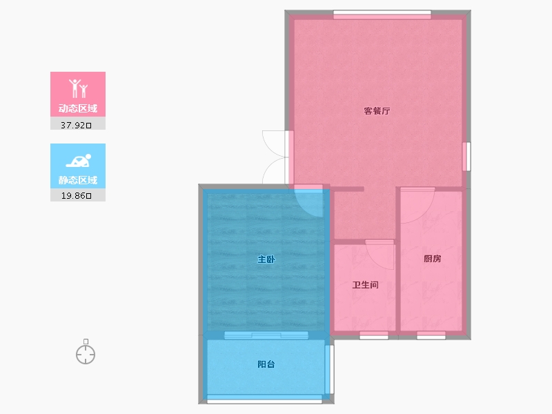 江苏省-盐城市-驿都金庭苑-52.00-户型库-动静分区