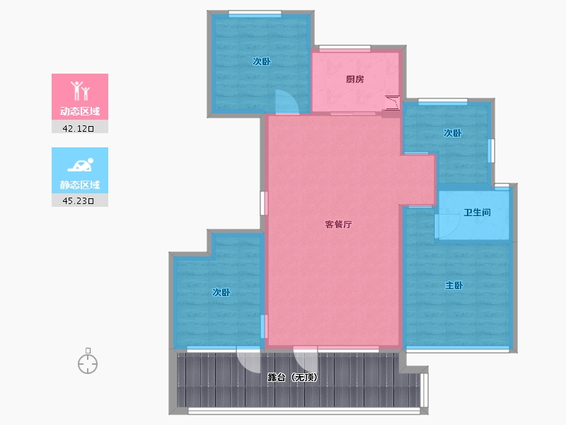 山东省-威海市-云星公园华府-92.00-户型库-动静分区