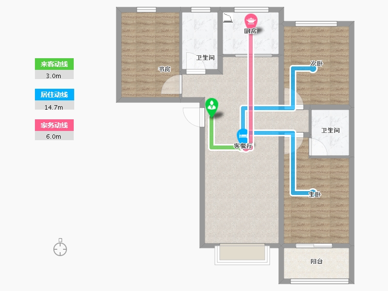 河北省-保定市-苏堤杭城・御境-100.01-户型库-动静线