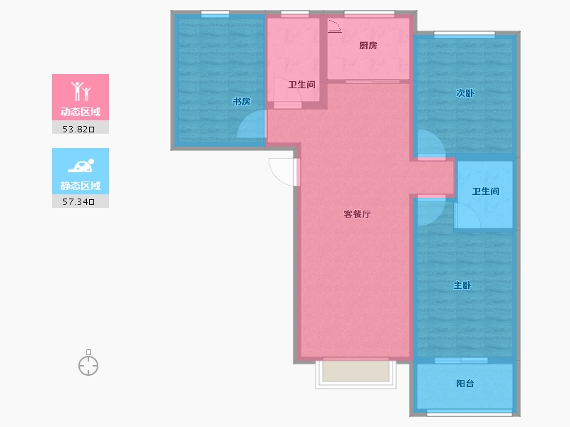 河北省-保定市-苏堤杭城・御境-100.01-户型库-动静分区