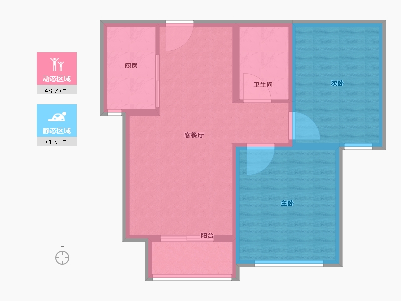 河北省-保定市-苏堤杭城・御境-72.01-户型库-动静分区