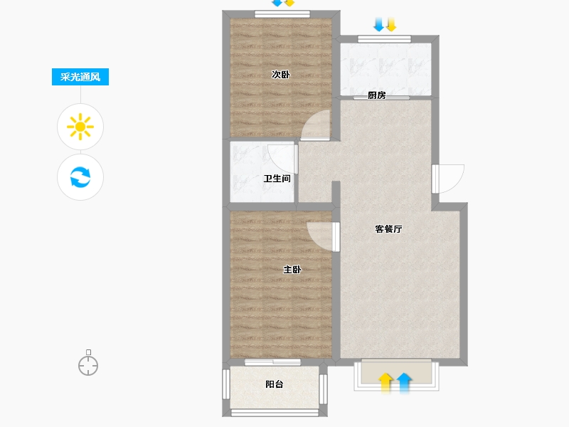 河北省-保定市-苏堤杭城・御境-78.41-户型库-采光通风