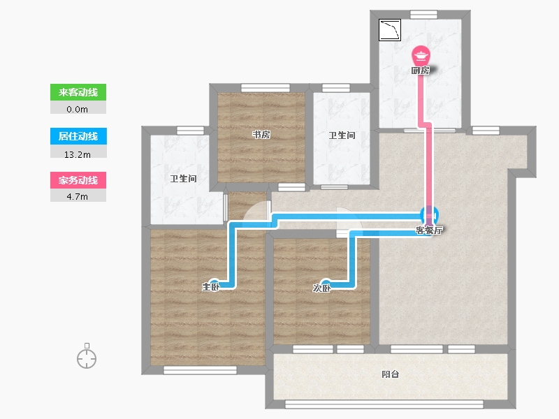 山东省-青岛市-青铁畅意城-85.41-户型库-动静线