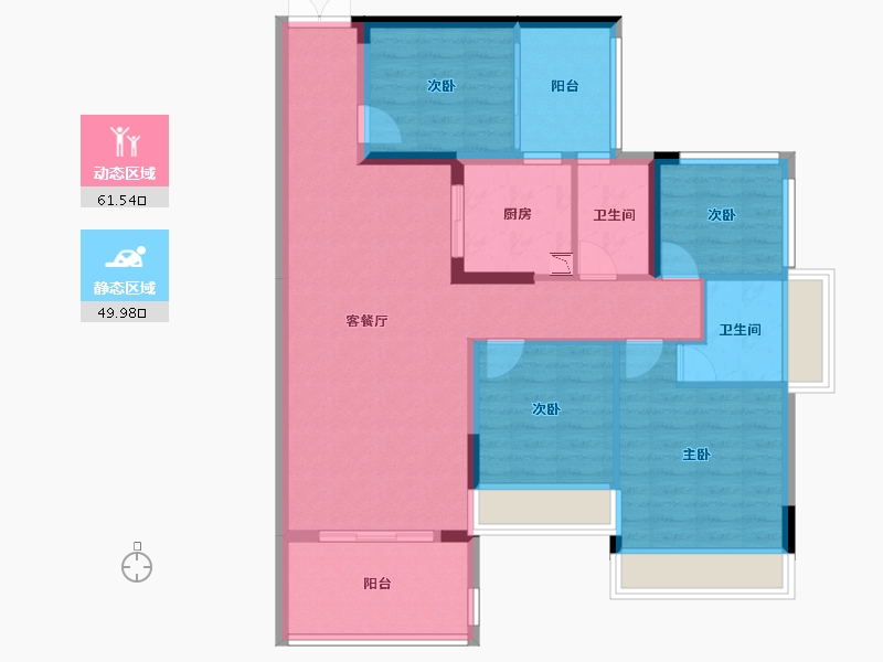 广东省-湛江市-宝江天盈-99.87-户型库-动静分区