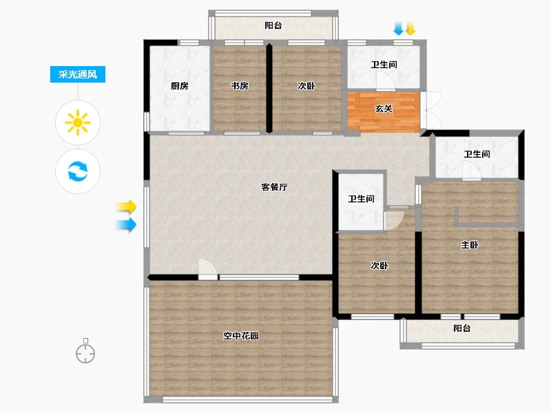 山东省-青岛市-信联天地-176.27-户型库-采光通风