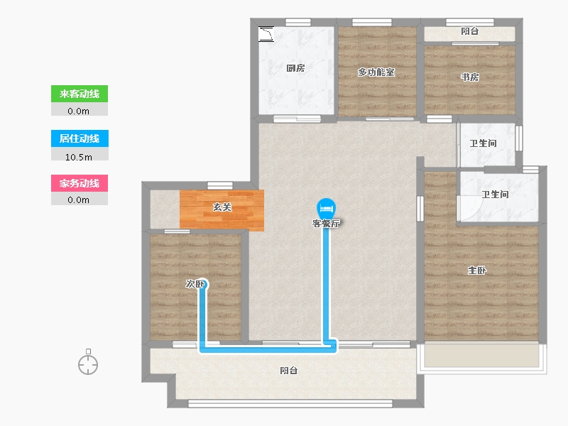 河南省-安阳市-碧桂园云顶-114.40-户型库-动静线