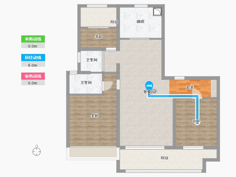 河南省-安阳市-碧桂园云顶-101.35-户型库-动静线