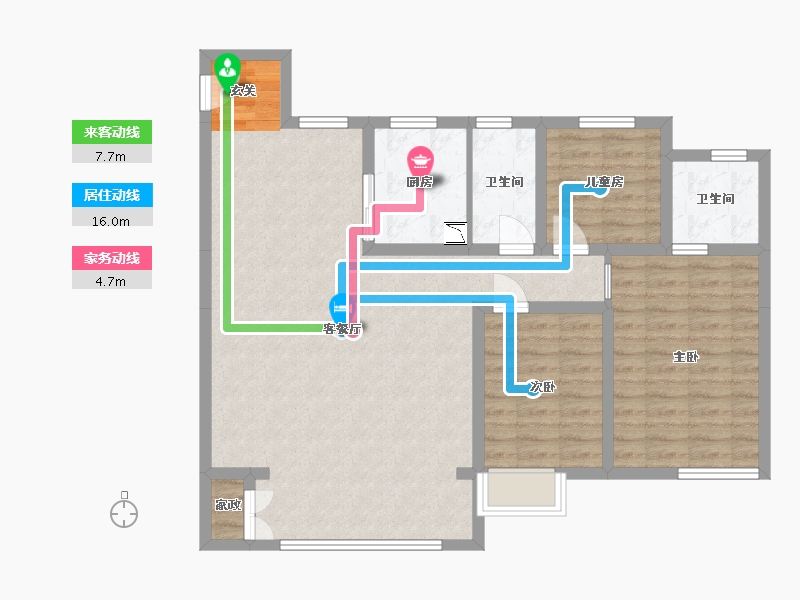 山西省-太原市-保利滨河上院-97.40-户型库-动静线