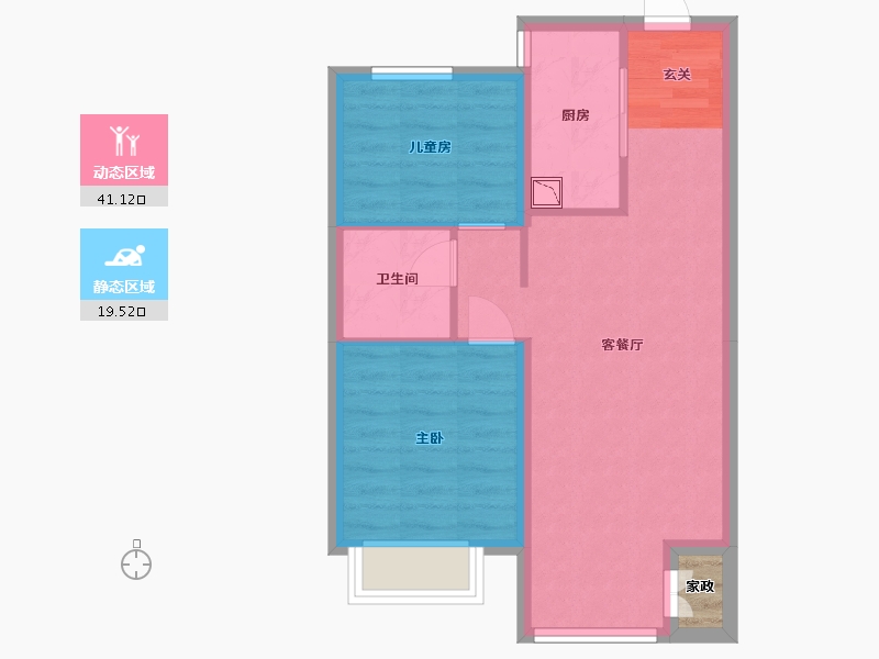 山西省-太原市-保利滨河上院-55.10-户型库-动静分区