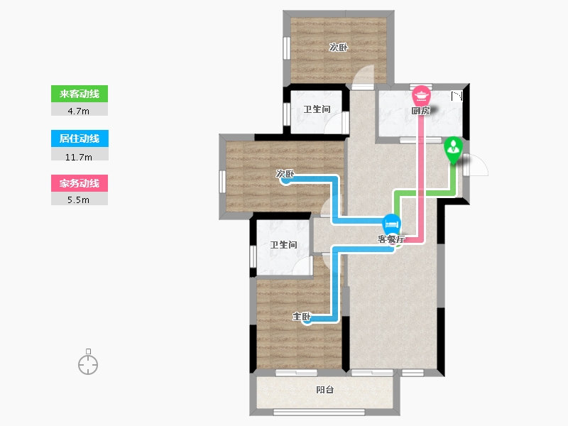 广西壮族自治区-南宁市-建发玺院-79.79-户型库-动静线