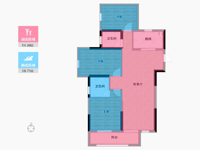 广西壮族自治区-南宁市-建发玺院-79.79-户型库-动静分区