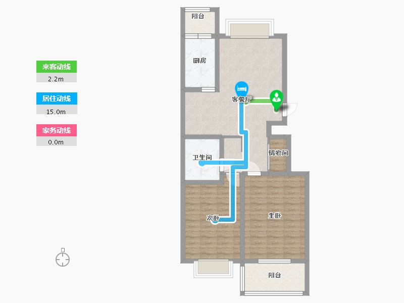 山东省-济南市-紫薇阁山庄-80.80-户型库-动静线