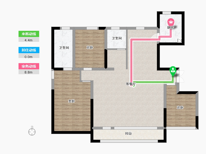 宁夏回族自治区-银川市-美林睿府-110.39-户型库-动静线