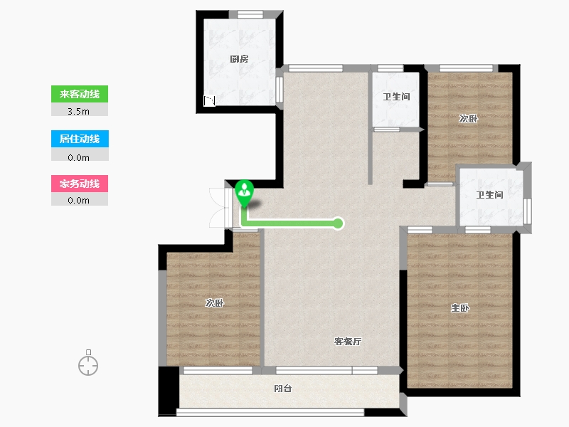 宁夏回族自治区-银川市-美林睿府-99.96-户型库-动静线