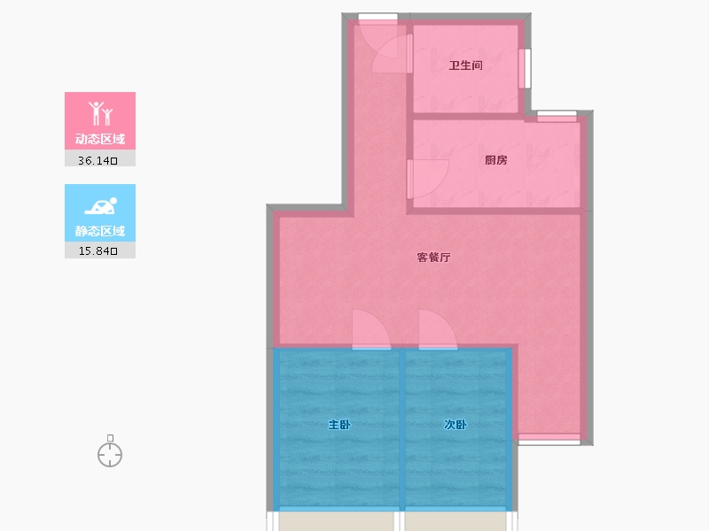 贵州省-贵阳市-幸福里-46.27-户型库-动静分区