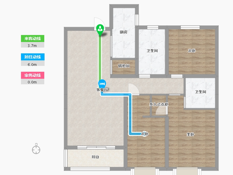 山西省-太原市-德元府・墅院-95.60-户型库-动静线