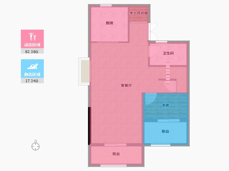 上海-上海市-同济晶萃-91.20-户型库-动静分区