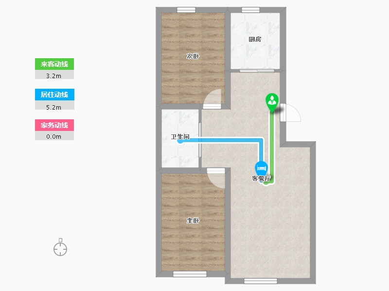 吉林省-长春市-万龙建阳府-63.13-户型库-动静线