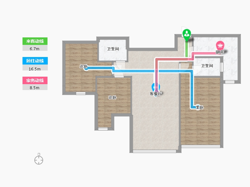 江苏省-常州市-世茂香槟湖-93.24-户型库-动静线