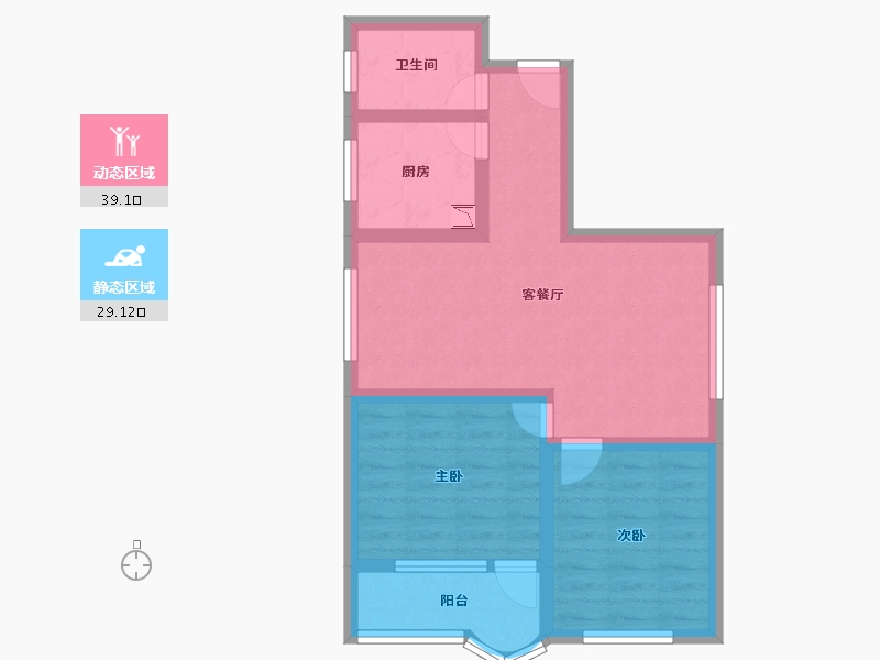 广东省-深圳市-儒骏城立方-59.36-户型库-动静分区