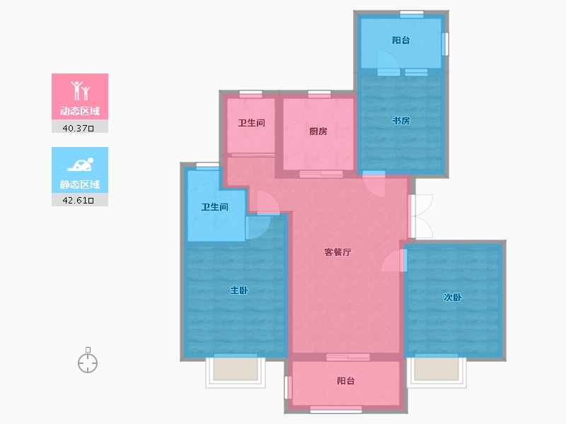 上海-上海市-同济晶萃-72.80-户型库-动静分区