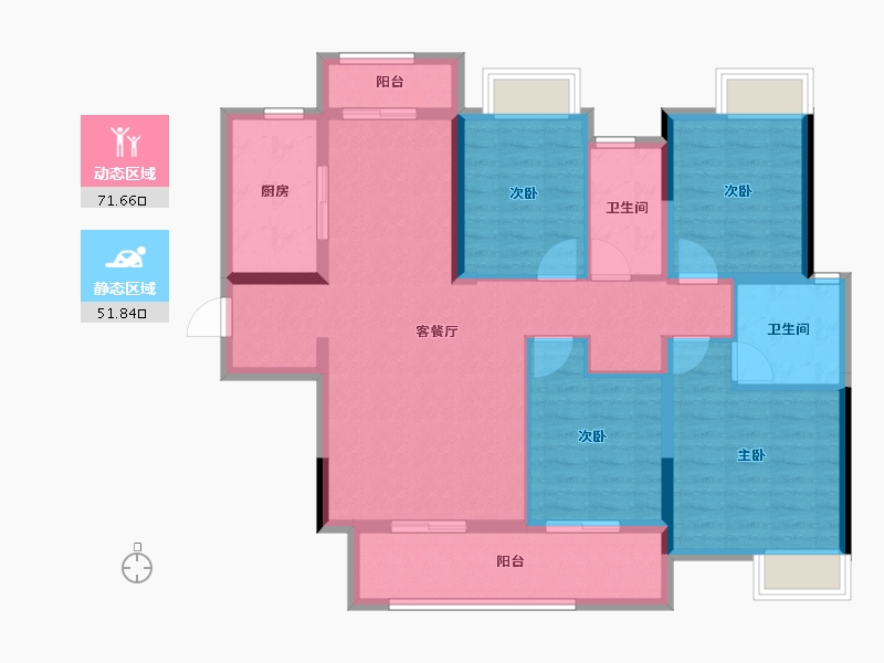 江西省-上饶市-富力院士廷-110.50-户型库-动静分区