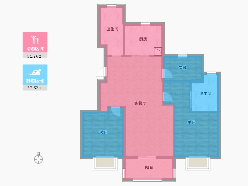 上海-上海市-合景天悦赋-79.20-户型库-动静分区