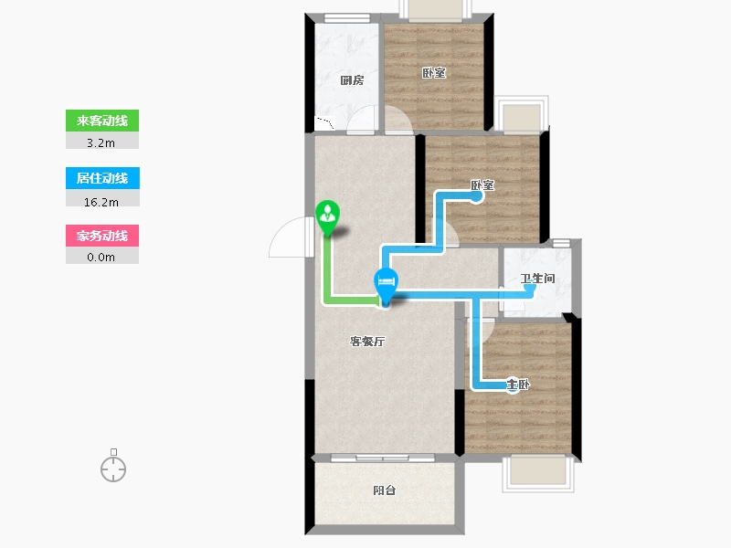 湖南省-衡阳市-东投归雁台-79.14-户型库-动静线