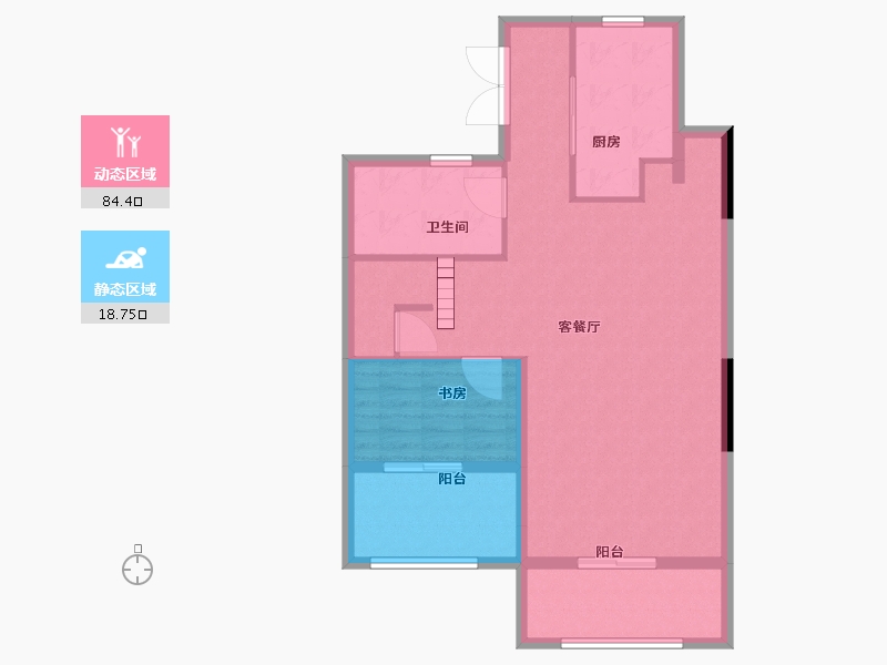 上海-上海市-同济晶萃-94.00-户型库-动静分区