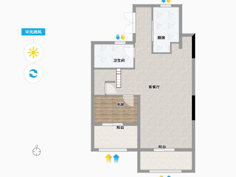 上海-上海市-同济晶萃-94.00-户型库-采光通风