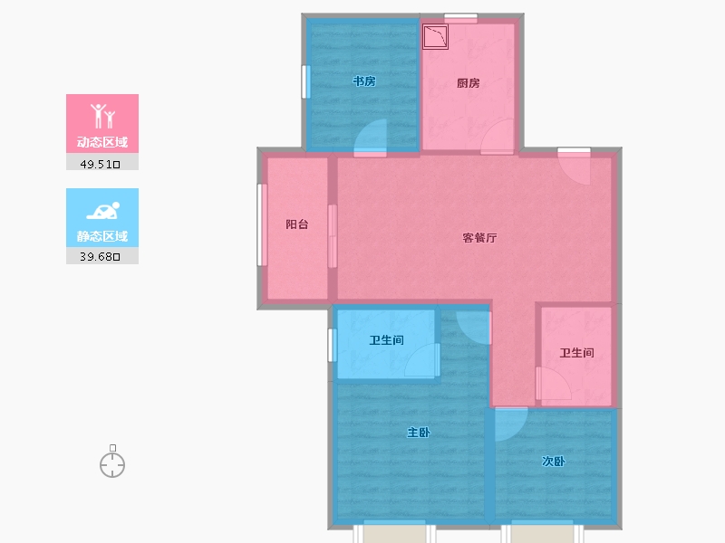 上海-上海市-天悦-79.58-户型库-动静分区